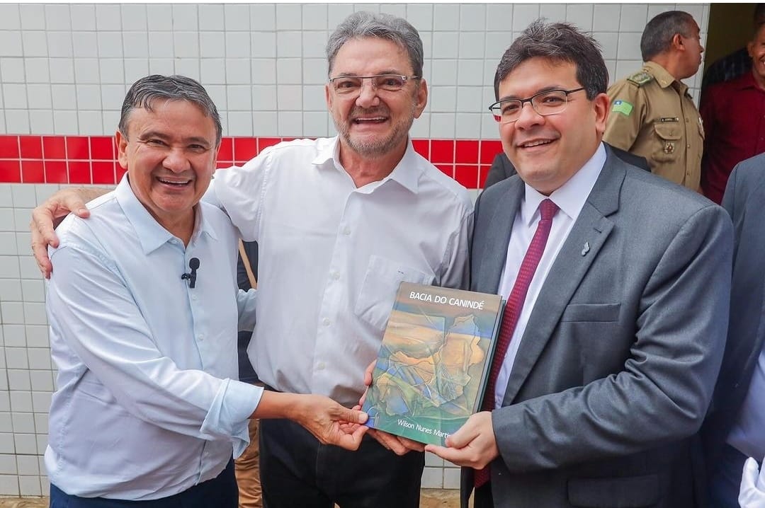 Wilson Martins com o ministro Wellington Dias e o governador Rafael Fonteles
