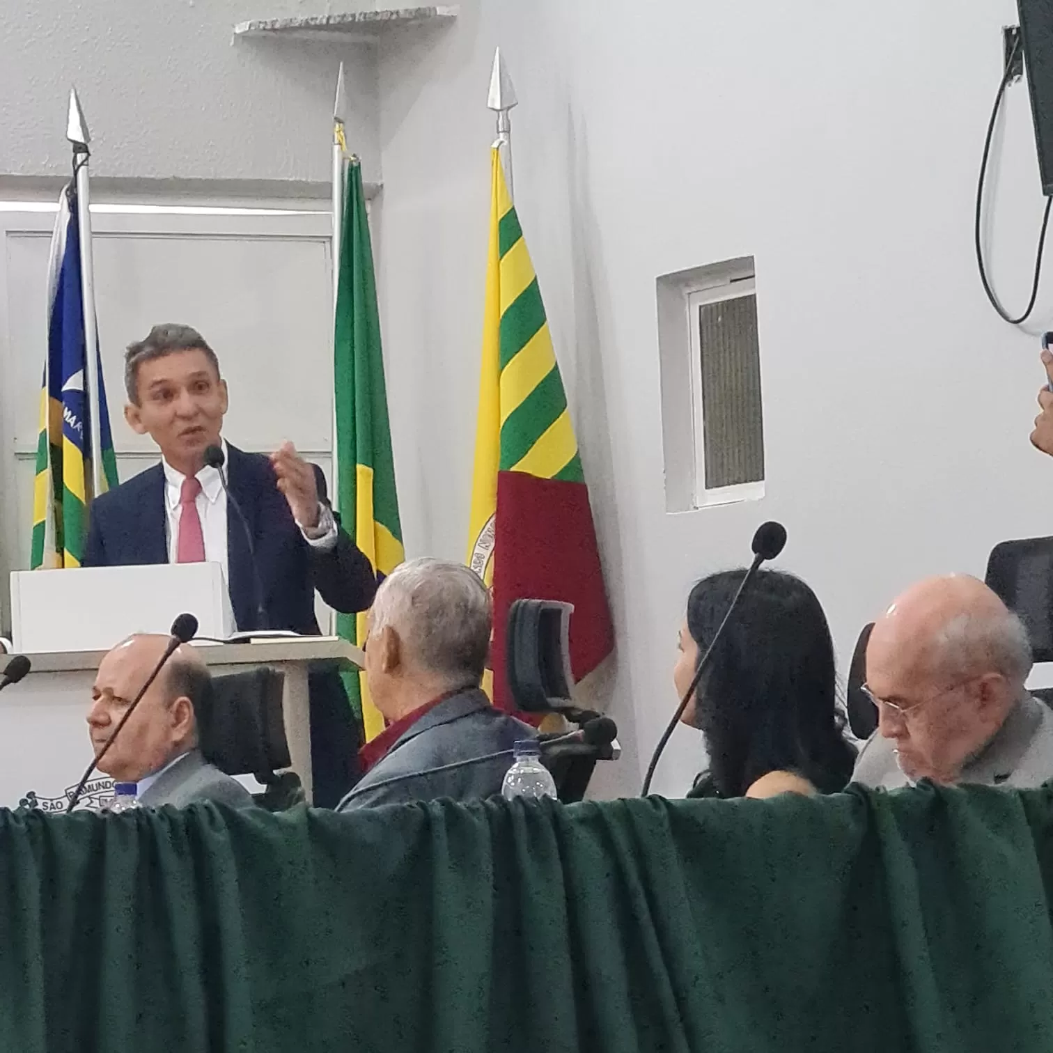 Desembargador Boson na Câmara Municipal de São Raimundo Nonato.