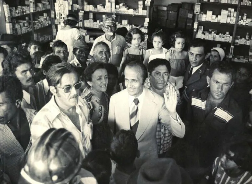 Dirceu em Oeiras, em 1978: Imagem: Fundação Nogueira Tapety.