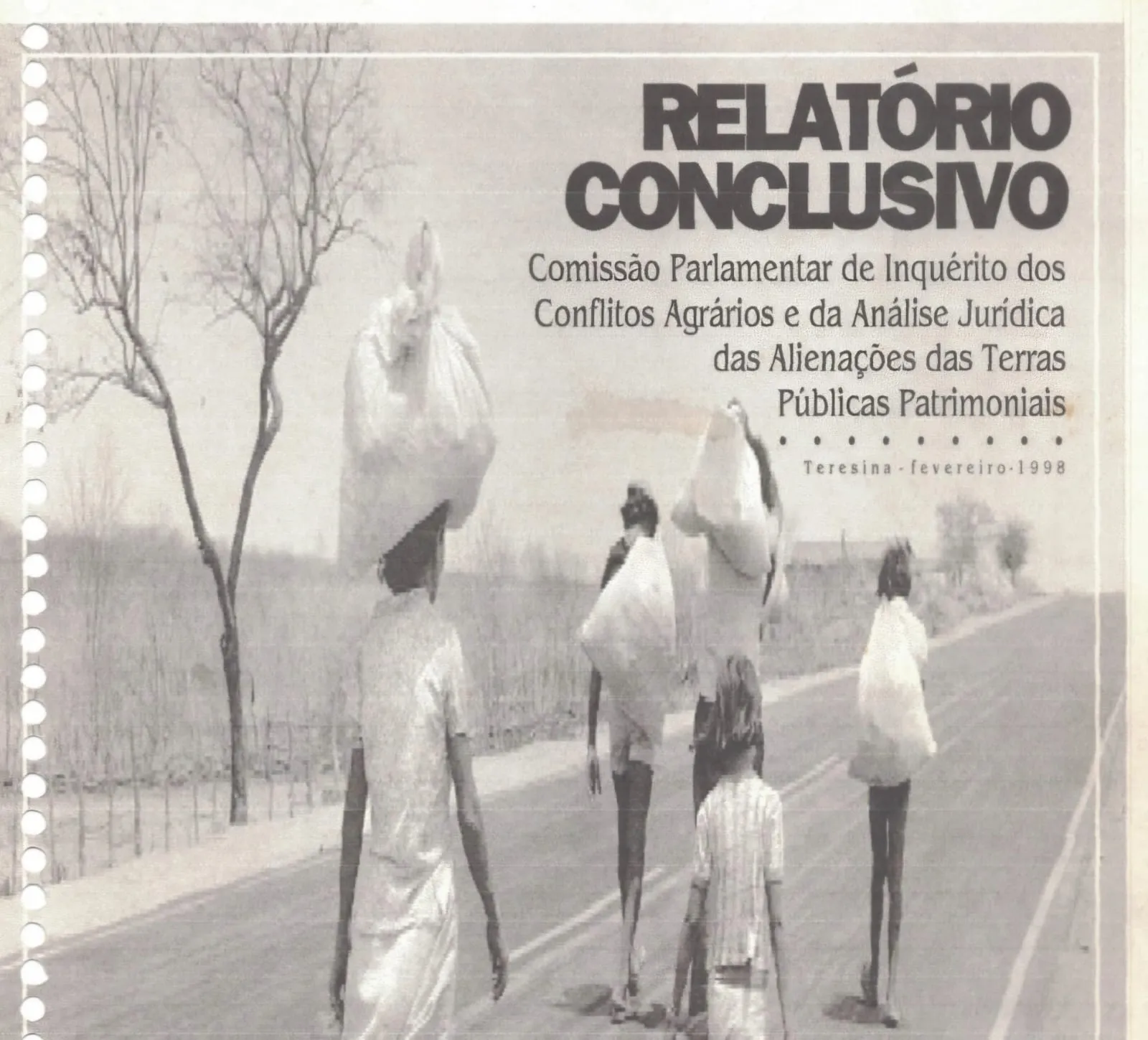 Capa do Relatório da CPI dos Conflitos Agrários/Imagem: Reprodução