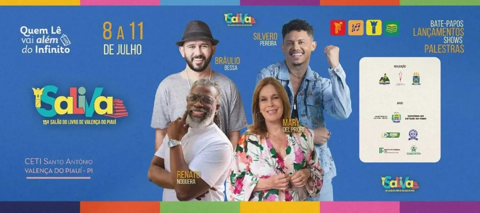 Começa hoje o 15º Salão do Livro de Valença confira a programação da noite de abertura