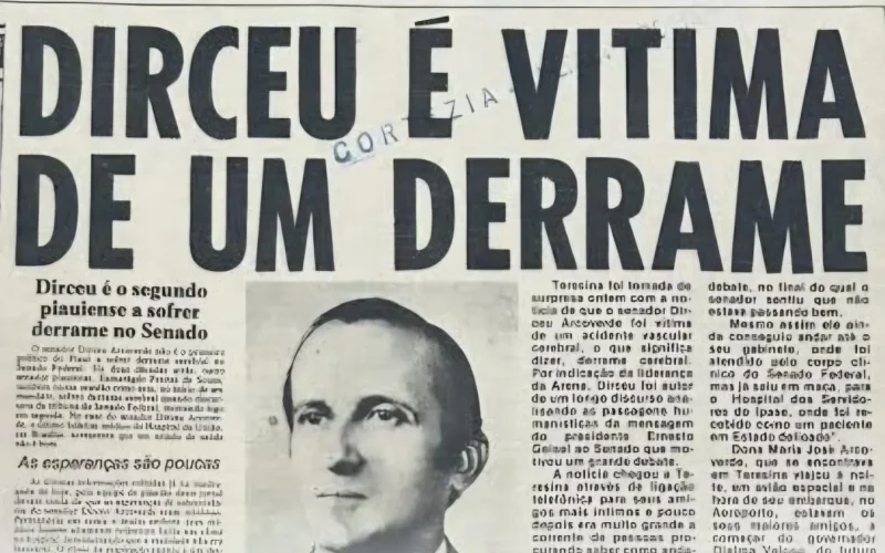 Capa do jornal O Estado, de 10 de março de 1979.